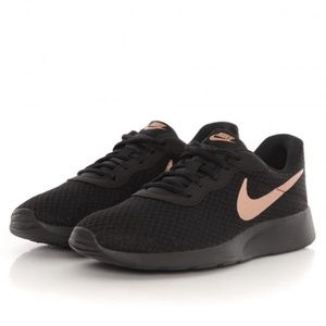 nike tanjun black rose gold